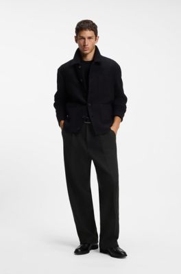 Modern-fit trousers , Black
