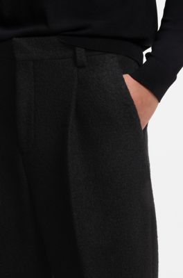 Modern-fit trousers , Black