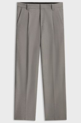 Modern-fit trousers , Grey