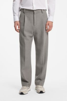 Modern-fit trousers , Grey