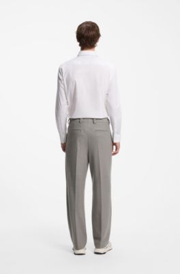 Modern-fit trousers , Grey