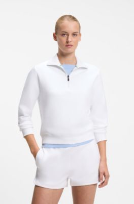 BOSS x AO quarter-zip sweatshirt, White