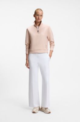 BOSS x AO quarter-zip sweatshirt, Light Pink