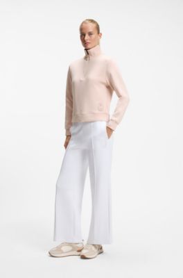 BOSS x AO quarter-zip sweatshirt, Light Pink