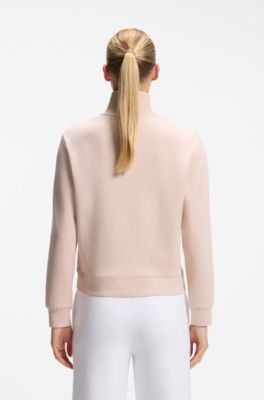 BOSS x AO quarter-zip sweatshirt, Light Pink