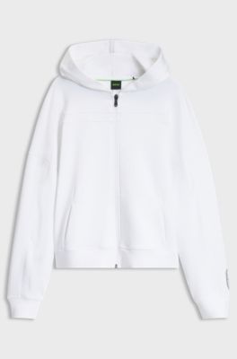 BOSS x AO zip-up hoodie, White