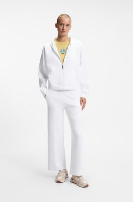 BOSS x AO zip-up hoodie, White