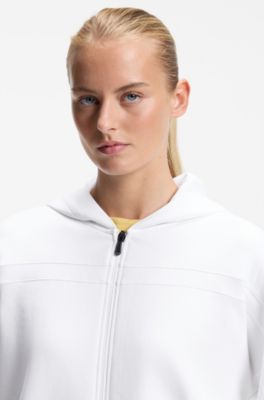 BOSS x AO zip-up hoodie, White