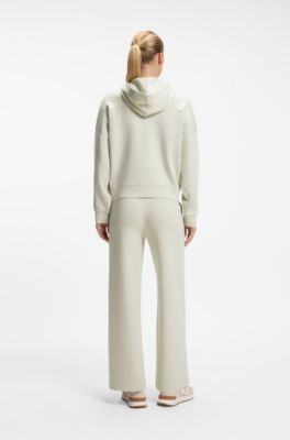 BOSS x AO zip-up hoodie, Light Beige