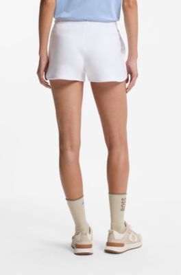 BOSS x AO drawstring shorts, White