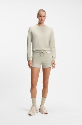 BOSS x AO drawstring shorts, Light Beige