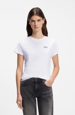 Relaxed-fit cotton T-shirt, White