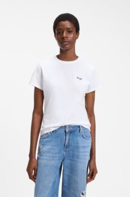 Relaxed-fit cotton T-shirt, White