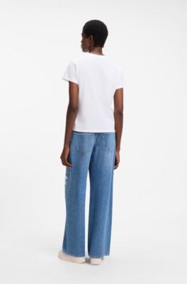Relaxed-fit cotton T-shirt, White