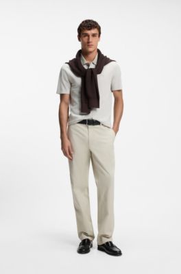 Cotton polo shirt, Light Beige