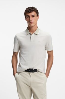 Cotton polo shirt, Light Beige
