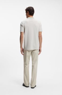 Cotton polo shirt, Light Beige