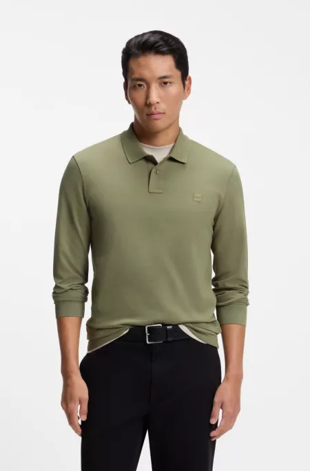 Stretch-cotton polo shirt