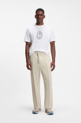 BOSS x AO crest-logo T-shirt, White