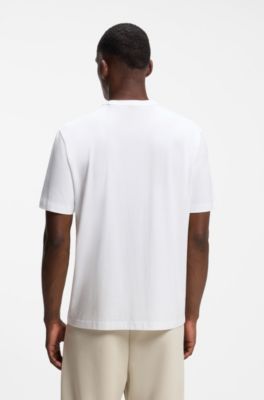 BOSS x AO crest-logo T-shirt, White