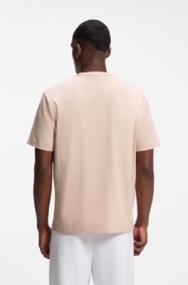 BOSS x AO crest-logo T-shirt, Light Orange
