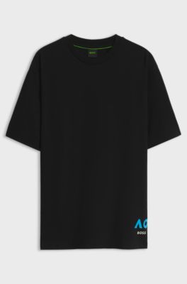 BOSS x AO stretch-cotton T-shirt, Black