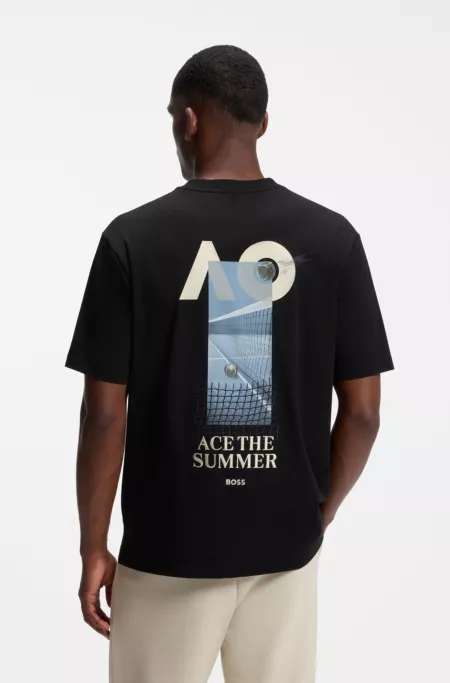 BOSS x AO stretch-cotton T-shirt