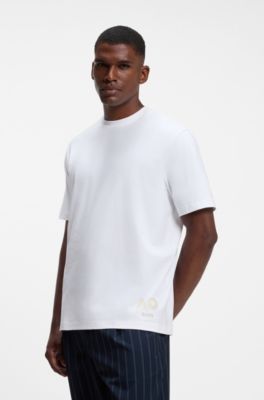 BOSS x AO stretch-cotton T-shirt, White