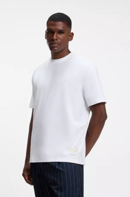 BOSS x AO stretch-cotton T-shirt