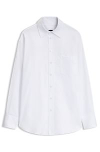 Relaxed-fit cotton blouse, White