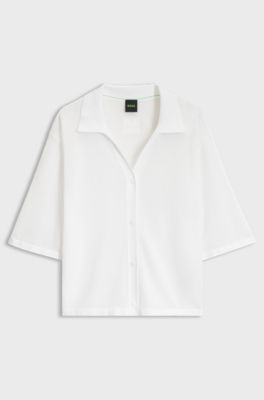 BOSS x AO knitted shirt, White