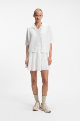 BOSS x AO knitted shirt, White
