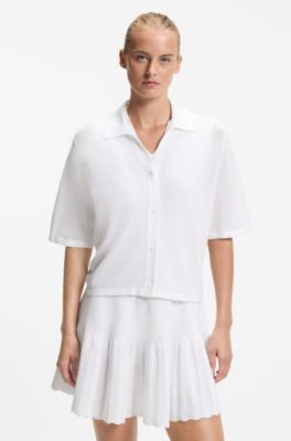 BOSS x AO knitted shirt, White
