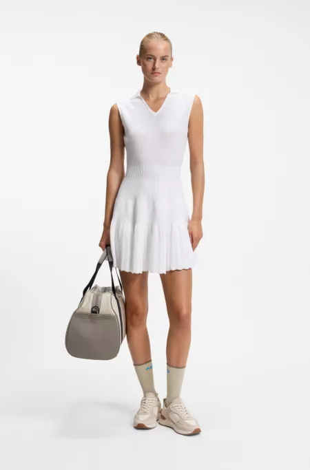 BOSS x AO knitted tennis dress