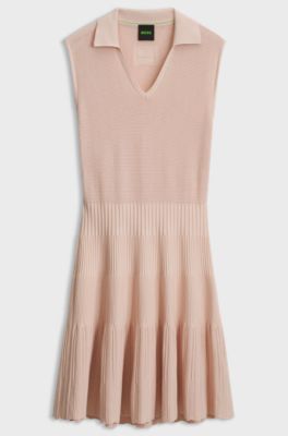 BOSS x AO knitted tennis dress, Light Orange