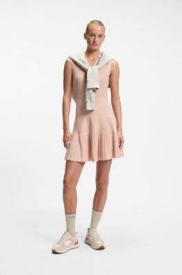 BOSS x AO knitted tennis dress, Light Orange
