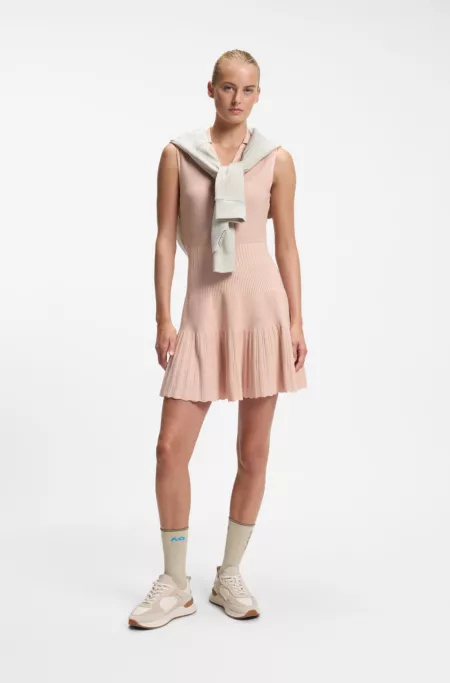 BOSS x AO knitted tennis dress