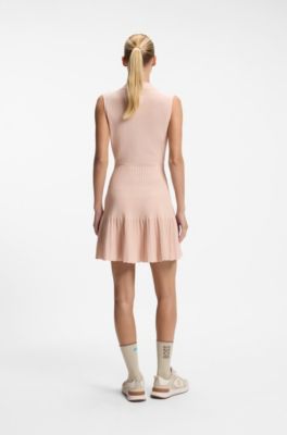 BOSS x AO knitted tennis dress, Light Orange