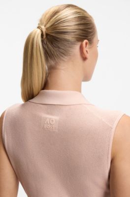 BOSS x AO knitted tennis dress, Light Orange