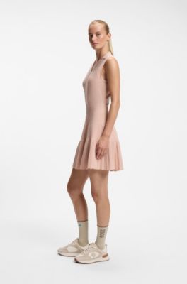 BOSS x AO knitted tennis dress, Light Orange
