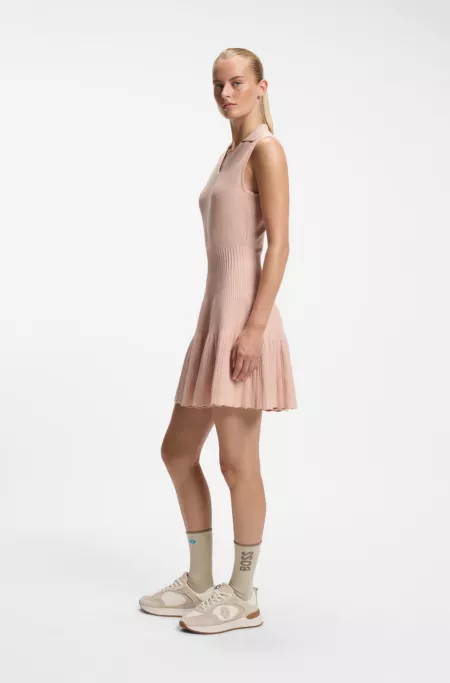 BOSS x AO knitted tennis dress