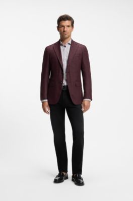 Regular-fit jeans with metallic logo detail, Black