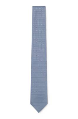 Silk-blend tie with micro pattern 1