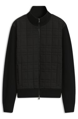 Hybrid-Jacke aus Schurwolle