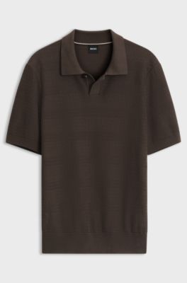 Knit-cotton sweater, Dark Brown