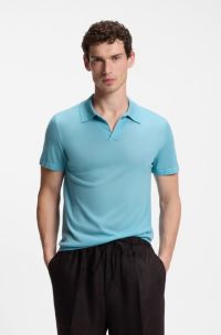 BOSS BY BECKHAM jersey de punto de lana virgen, Azul