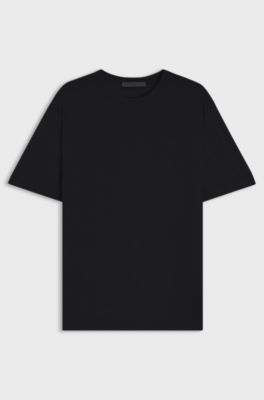 BOSS BY BECKHAM knit T-shirt in virgin wool, Dark Blue