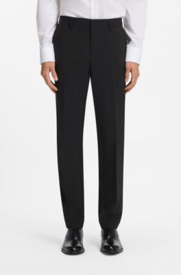 Two-piece wool-blend suit, Black