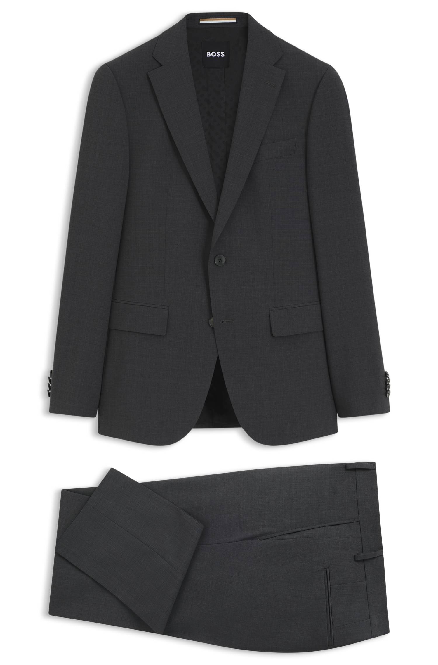 Boss Two-piece virgin-wool-blend suit kostymer herr – bild 4