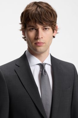Two-piece wool-blend suit, Dark Grey